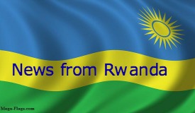 Rwanda flag wavy Bluetext