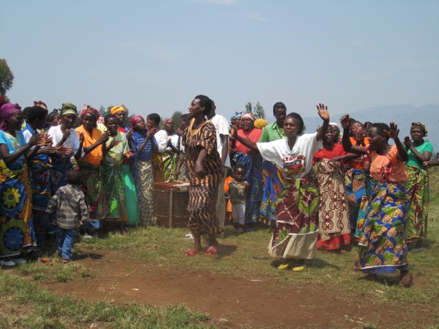 More women dancing for welcome ceremony